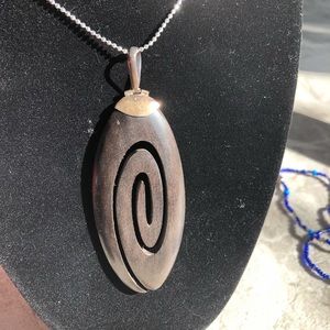 Large Wood pendant